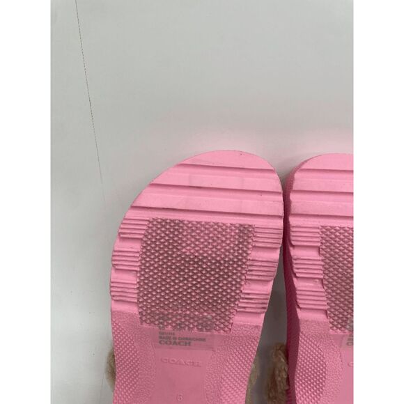 COACH Women's Lola Clog Flats - Pink Carnation 6B - Picture 5 of 7